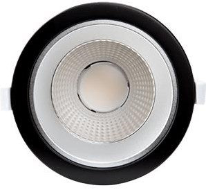 Enzo tronix led downlighter zwart reflector 20w tri-white - led2425