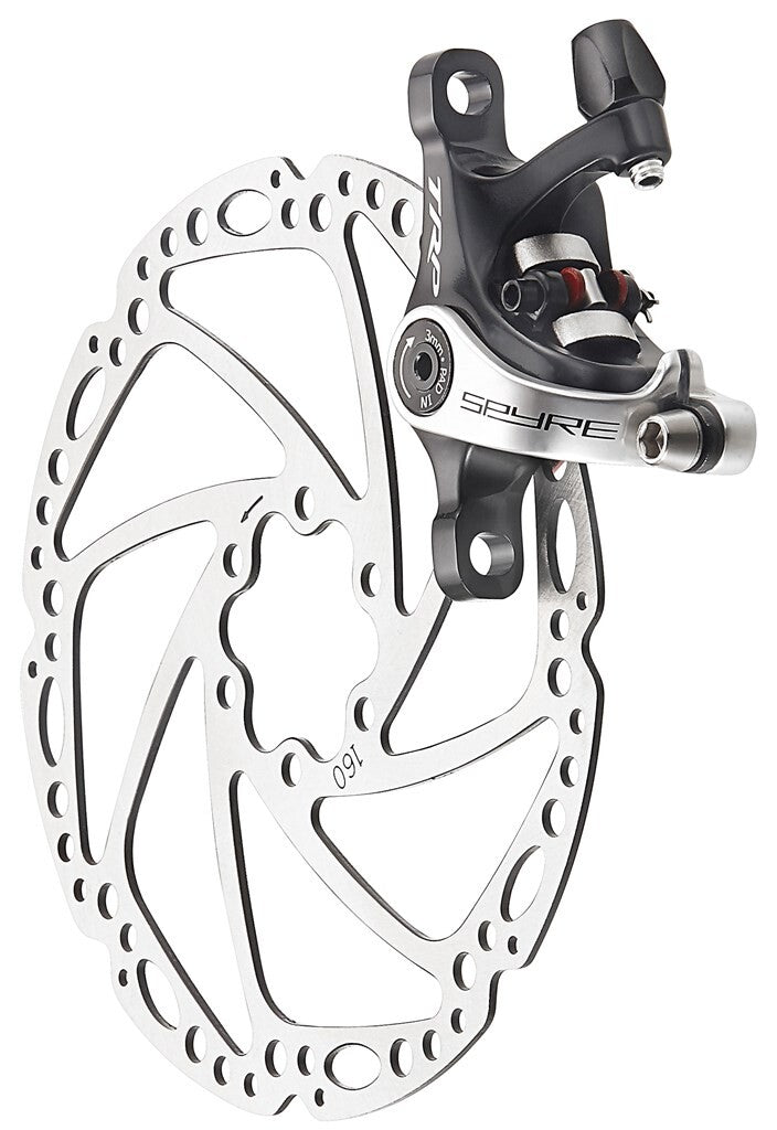 TRP mechanische Scheibenbremse Spyre-R Bremssattel hinten, schwarz-massiv
