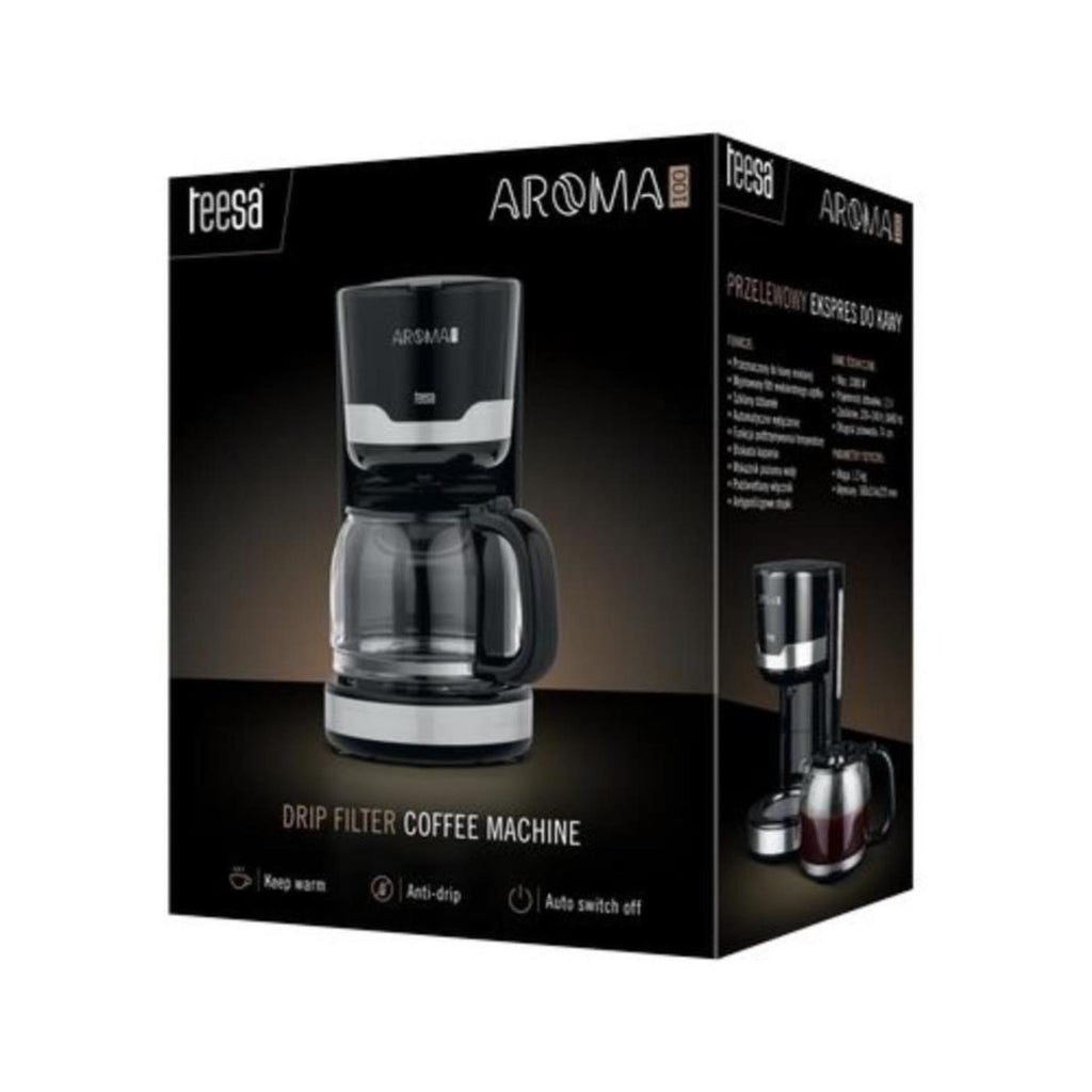Teesa aroma 100 filter koffiezetapparaat 1,5l zwart