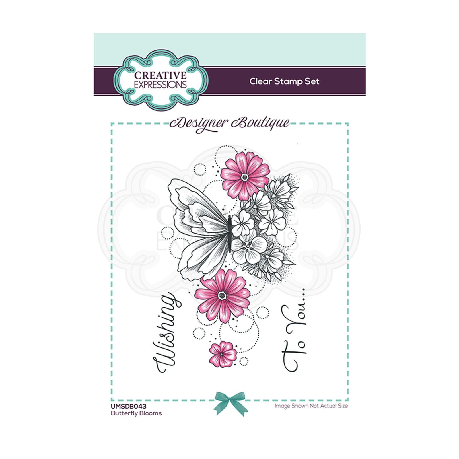 Creative expressions • clear stamp designer boutique vlinder bloeit