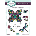 Creative expressions • designer boutique clear stamp set doodle butterfly 15,24x10,16cm