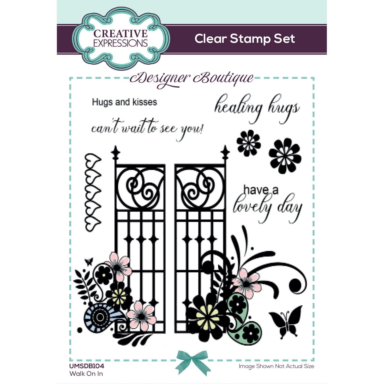 Creative expressions • designer boutique clear stamp set walk on in 15,2x10,16cm