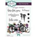 Creative expressions • designer boutique clear stamp set i wheelie love my bike 15,2x10,16cm