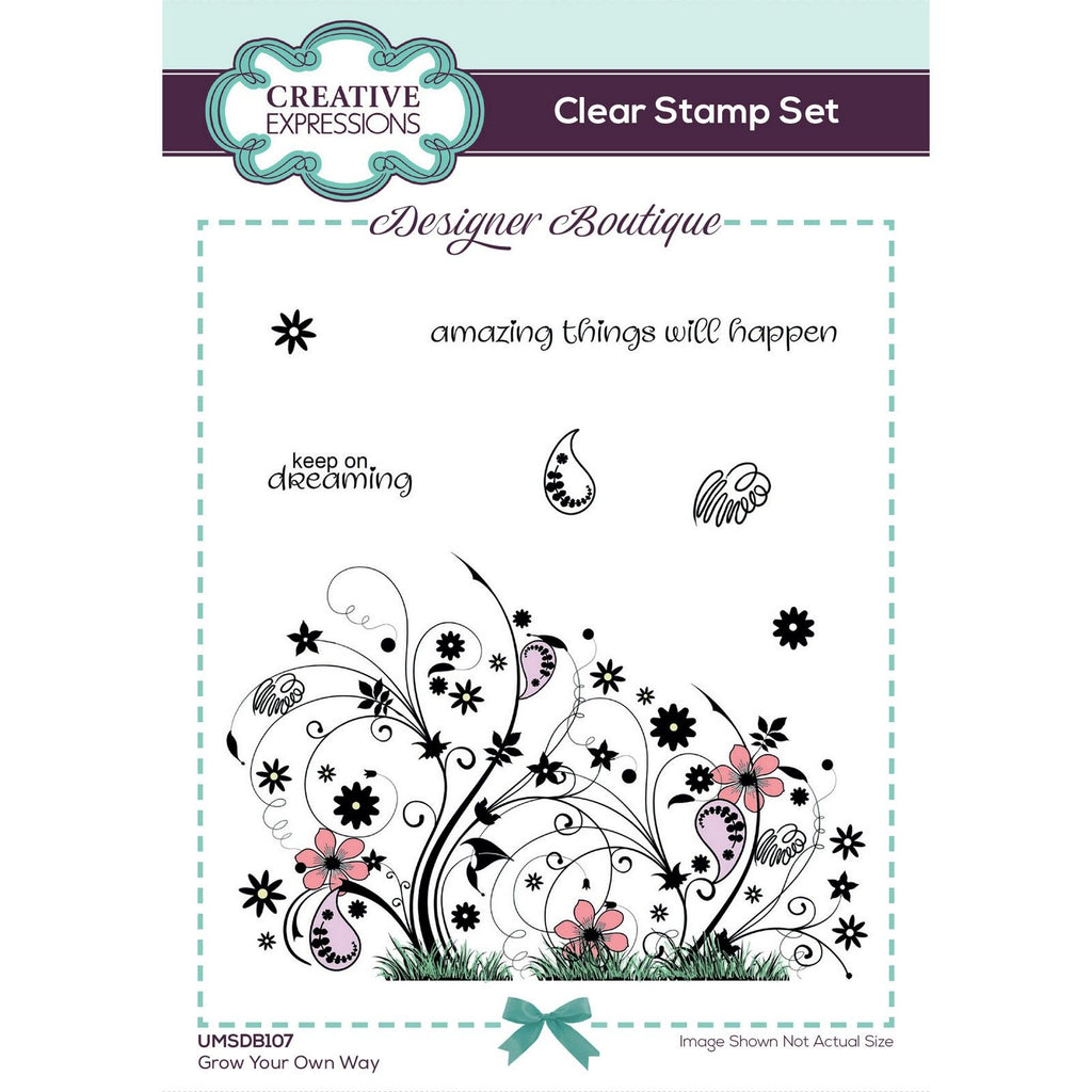 Creative expressions • designer boutique clear stamp set grow your own way 15,2x10,16cm
