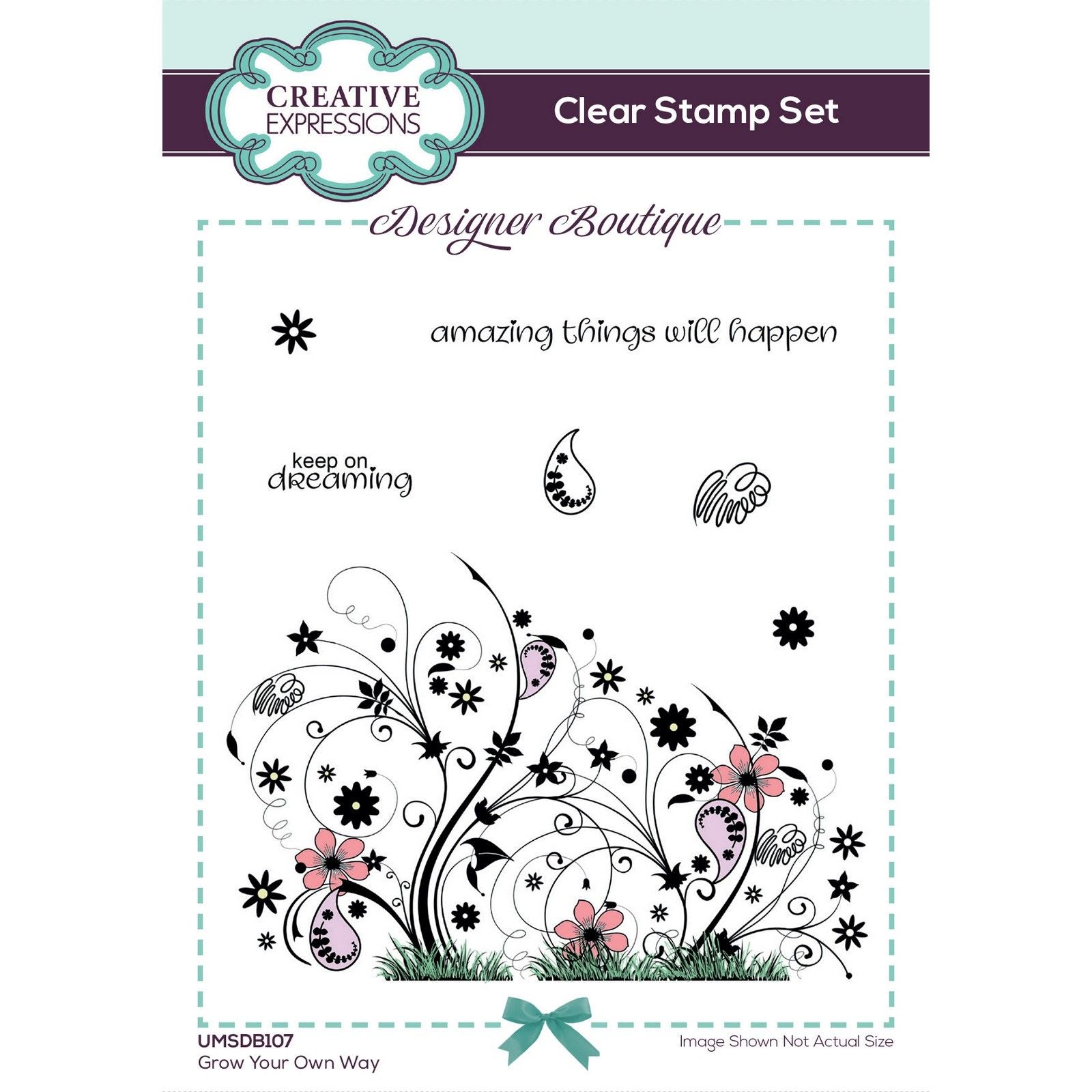 Creative expressions • designer boutique clear stamp set grow your own way 15,2x10,16cm