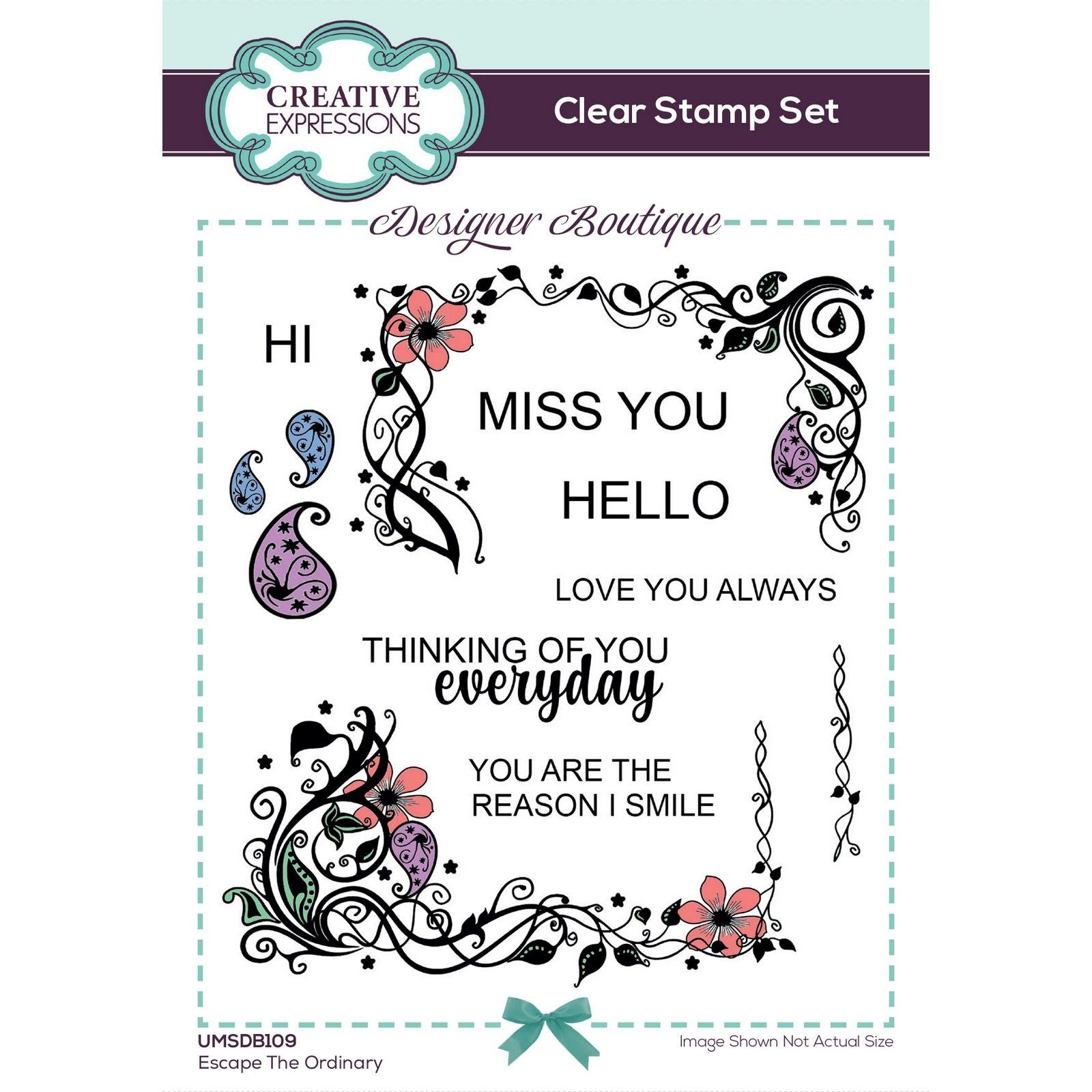 Creative expressions • designer boutique clear stamp set escape the ordinary 15,2x10,16cm