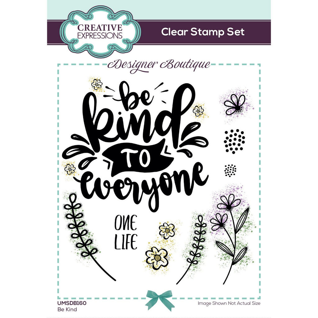 Creative expressions • designer boutique clear stempels be kind