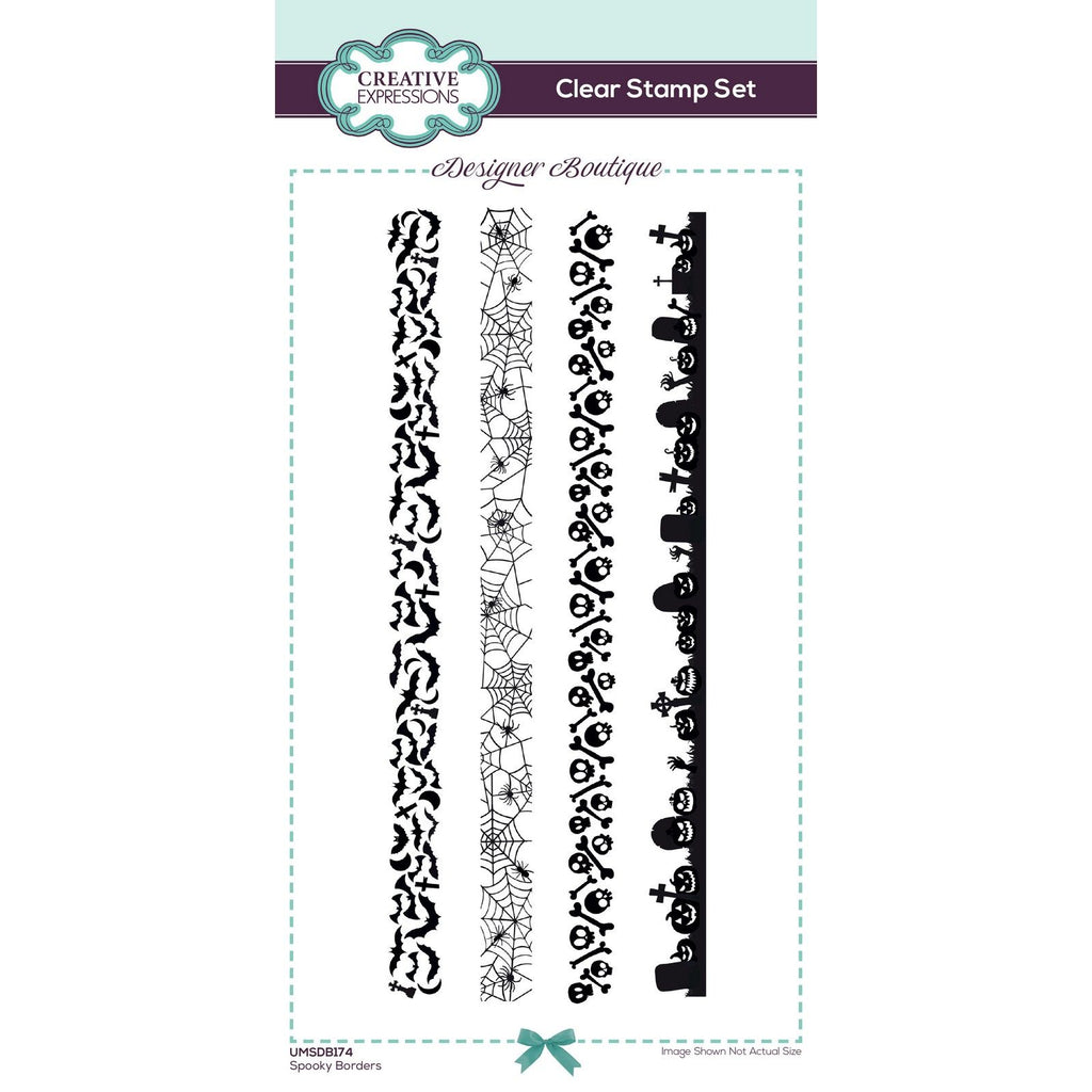 Creative expressions • designer boutique clear stempels spooky borders