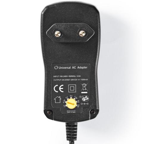 Nedis universele ac dc adapter