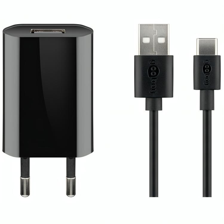 Usb a oplader + usb a naar c kabel