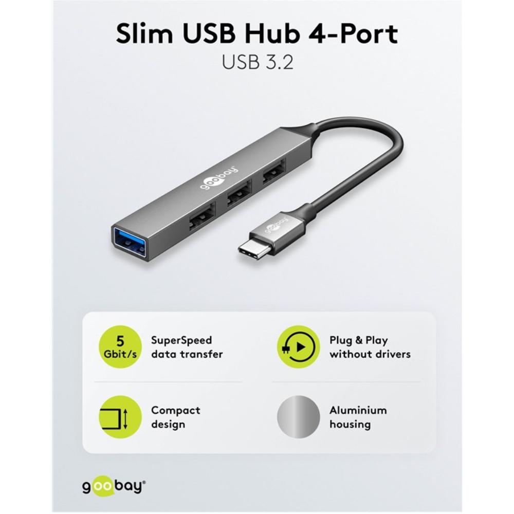 Imp usb c naar a hub - 4 poorten