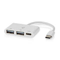 Nedis usb c naar c + a hub - 3 poorten