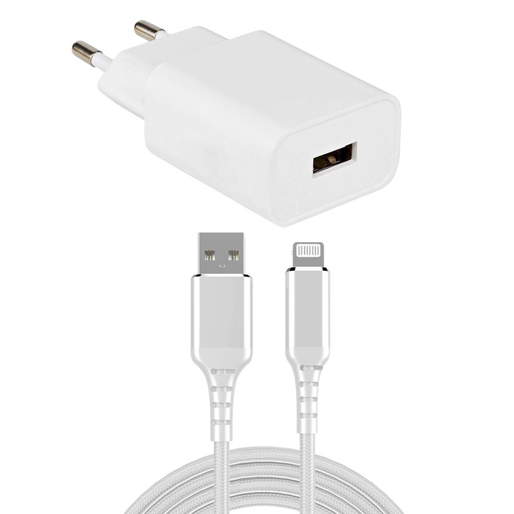 Usb a oplader + lightning kabel