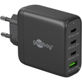 Goobay usb-c pd gan multipoort snellader (68 w)