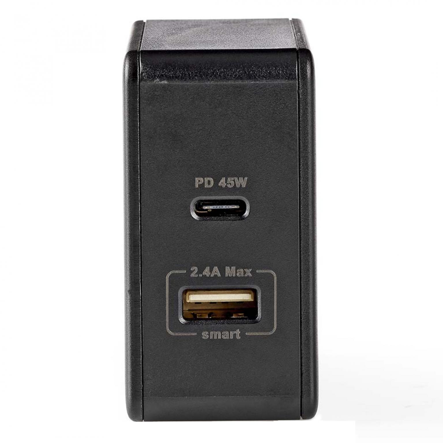Nedis usb c + a oplader