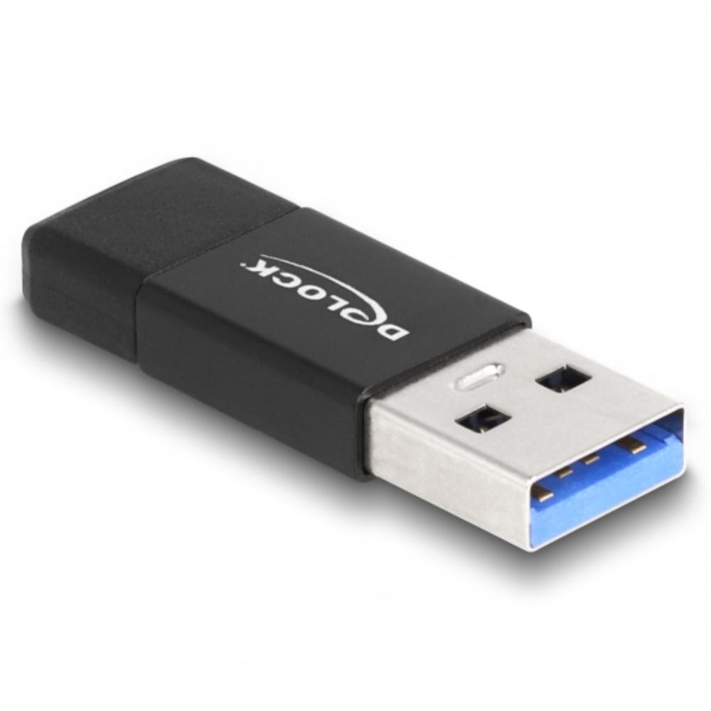 Delock usb 3.2 gen 2 adapter usb type-a stekker naar usb type-c™ aansluiting
