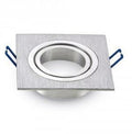 V-tac inbouw spot verstelbaar 50mm vierkant geborsteld aluminium - 5013376