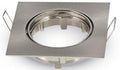 V-tac inbouw spot verstelbaar 50mm vierkant geschuurd staal - 5013328