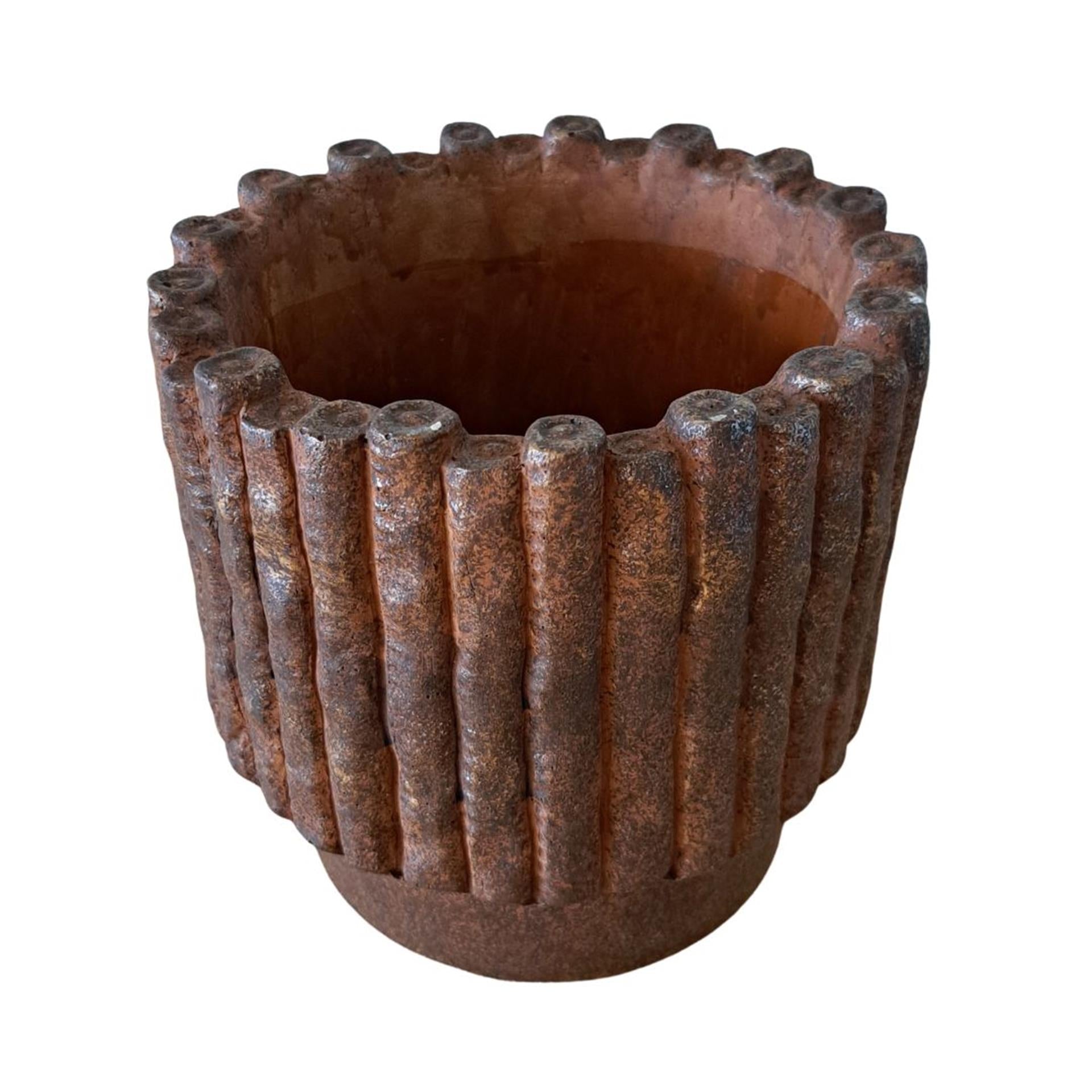 Ptmd bloempot elza bruin 18x18x17cm