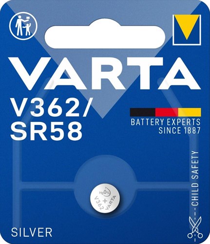 Varta 362 sr58 per stuk op blister 2913500