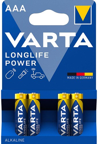 Varta AAA LR03 MINI Penlite Alkaline Pro, 4 Stück auf der Karte