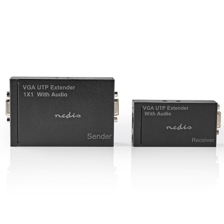 Nedis vga en audio verlenger via utp