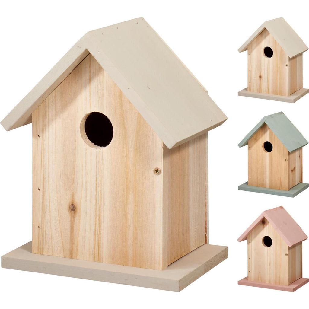 Pro garden vogelhuis hout 16x11x20cm