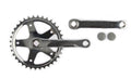 Vinty Kurbelgarnitur 36 Zähne 1 8", Kurbel 130 mm, ohne Keil, Stahl CP