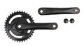Buzaglo vinty crankstel 38t. met disc zwart 1 8