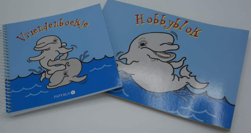Van Der Doelen-Freundebuch mit Hobbyblock-Farbpapier