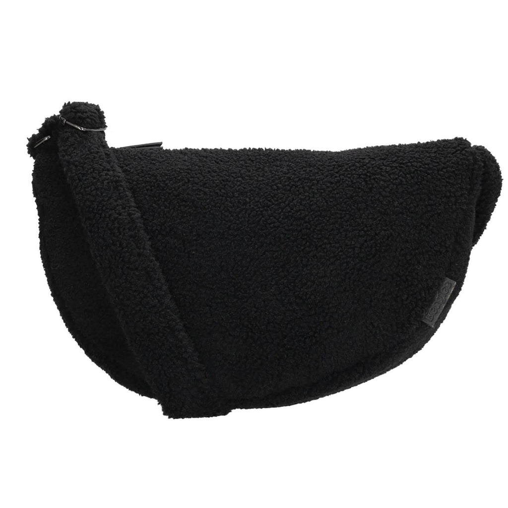 Beagles fluffy teddy moon bag schoudertas 34x21x8cm lugo zwart
