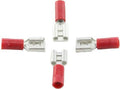 Bofix kabelschoen amp vrouw plat 6,3mm rood (25st)