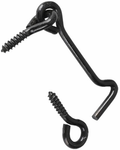 Waelbers windhaak l=100mm zwart + los oog - 25 stuk(s) - 409057.09