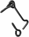 Waelbers windhaak l=100mm zwart + los oog - 25 stuk(s) - 409057.09