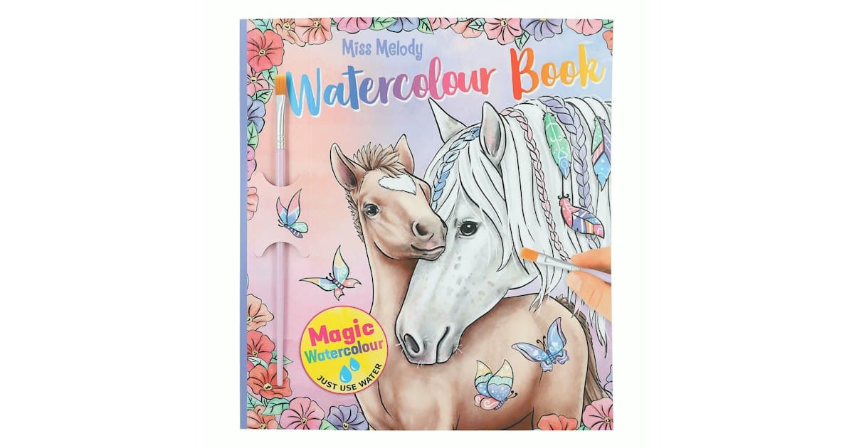Depesche - miss melody watercolour boek - kleurboek