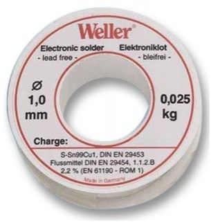 Weller bleifreies Lötzinn EL99 1 mm 100 g