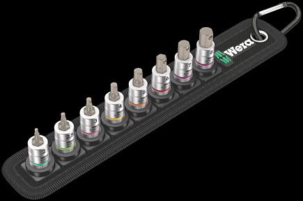 Wera belt a 2 zyklop hexagon bit socket set w holding function