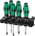 Wera 335 350 367 7 schroevendraaiserset kraftform plus lasertip + houder, 7 -delig - 1 stuk(s) - 05320540001