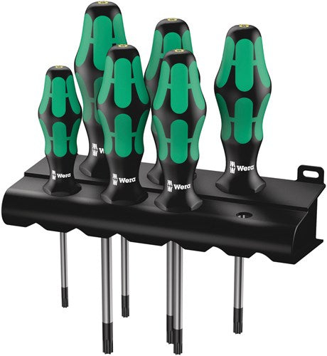 Wera 367 6 torx® bo kraftform plus torx® bo-schroevendraaierset + houder, 6 -delig - 1 stuk(s) - 05138250001