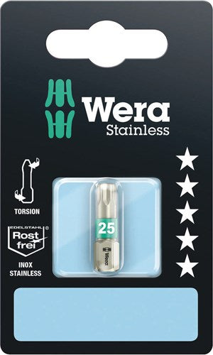 Wera 3867 1 ts sb torx® bits, rvs, tx 25 x 25 mm - 1 stuk(s) - 05073623001