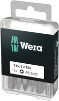 Wera 855 1 z bits pozidriv, pz 2 x 25 mm (10 bits pro box) - 1 stuk(s) - 05072404001