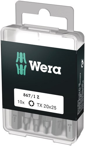 Wera 867 1 z torx® bits, tx 20 x 25 mm (10 bits pro box) - 1 stuk(s) - 05072408001