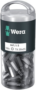 Wera 867 1 z torx® diy 100, tx 20 x 25 mm (100 bits pro box) - 1 stuk(s) - 05072448001