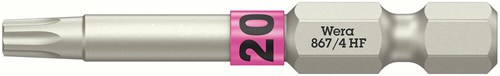 Wera 867 4 torx® hf bits met vasthoudfunctie, tx 20 x 50 mm - 05060508001