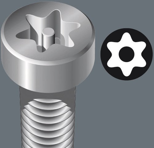 Wera 867 4 z torx® bo bits met boring, tx 25 x 89 mm - 1 stuk(s) - 05060053001