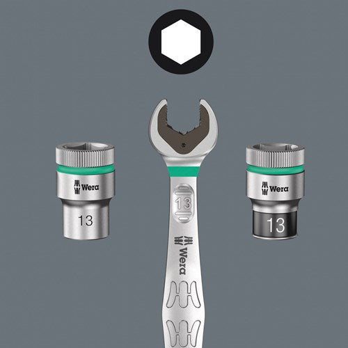 Wera 8790 hmc hf zyklop hand- en machinedop met 1 2 aandrijving met vasthoudfunctie , 16.0 mm - 1 stuk(s) - 05003736001