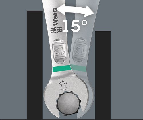 Wera ring-steeksleutel | sw 5,5 mm lengte 105 mm | model a | gelegeerd gereedschapsstaal | 1 stuk - 05020190001 - 05020190001