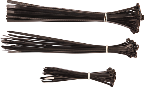 Werkzeyt colson bandje 150+280+300 zwart 75s - b20451