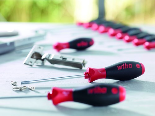 Wiha 302020 schroevendraaier softfinish sleufkop met ronde kling voor diepliggende schroeven 2.0 mm x 65 mm - 00684