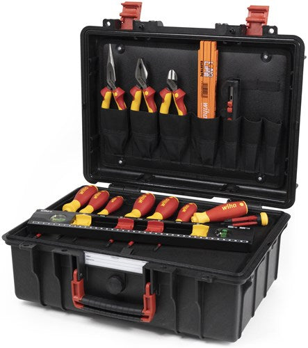 Wiha gereedschapskoffer basis set l elektrisch - 18-delig - 45530
